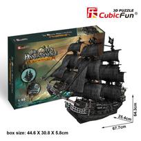 queen anne revenge - 3D dėlionė Cubicfun The Queen Annes Revenge 3D, 308 dalių - 3 nuotrauka