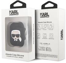 ausines apple airpod - Karl Lagerfeld Ikonik Case For Apple AirPods Black - 4 nuotrauka
