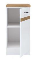 junona spintele - Black Red White Junona Line D1D/40/82 R Lower Cabinet White/Oak - 2 nuotrauka