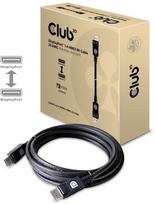 displayport 1.4 kabelis - Club 3D DisplayPort 1.4 HBR3 8K 28AWG Cable 3m Black - 2 nuotrauka