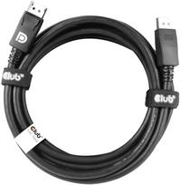 displayport 1.4 kabelis - Club 3D DisplayPort 1.4 HBR3 8K 28AWG Cable 3m Black - 5 nuotrauka
