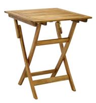 lauko stalai senukai - Lauko stalas Home4you Finlay Acacia, 60 x 60 x 72 cm - 1 nuotrauka