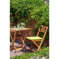 lauko stalai senukai - Lauko stalas Home4you Finlay Acacia, 60 x 60 x 72 cm - 2 nuotrauka