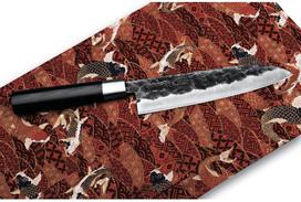samuro peilis - Samura BLACKSMITH Universal Kitchen knife Santoku 7.2"/ 182mm - 7 nuotrauka