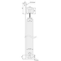 stumdomos durys vidaus - Rinkinys stumdomoms durims Helaform 75/JR, 2 m - 3 nuotrauka