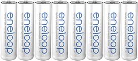 elementai aa - Panasonic Eneloop Rechargeable Battery 8 x AA 1900mAh - 3 nuotrauka