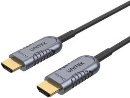 hdmi cable 8k 120hz - UNITEK C11035DGY Optic Cable HDMI 2.1 AOC 8K 120Hz 70m - 1 nuotrauka