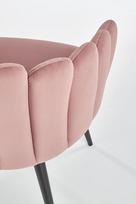 valgomojo kedes - Fotelis Halmar K410, rožinis, 62 cm x 62 cm x 85 cm - 9 nuotrauka