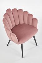 valgomojo kedes - Fotelis Halmar K410, rožinis, 62 cm x 62 cm x 85 cm - 12 nuotrauka