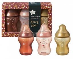 TOMMEE TIPPEE buteliukų rinkinys Morning Skies 3x 260ml, 422597