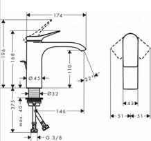 praustuvo maisytuvas hansgrohe vivenis, chromo - Hansgrohe Vivenis 110 - 2 nuotrauka