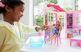 barbiu baldai - Namas Mattel Barbie House & Doll FXG55 - 5 nuotrauka