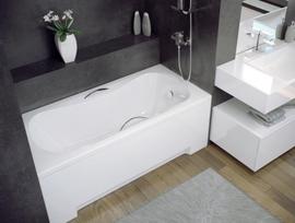 senukai akrilines vonios - Vonia Besco Aria Plus 130, 1300 mm x 700 mm x 390 mm, stačiakampis - 3 nuotrauka