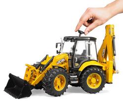 modeliukai traktoriai - BRUDER traktorius su krautuvu JCB 5CX eco Backhoe, 02454 - 3 nuotrauka