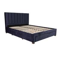 lova bed grace 160x200cm - Home4you Grace Bed + Harmony Top Mattress 160x200cm Blue - 2 nuotrauka