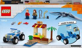 automobilio konstruktorius - LEGO Jurassic World Pteranodono gaudynės 76943 - 2 nuotrauka