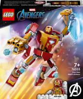 lego robotas - LEGO Marvel Geležinio žmogaus šarvai-robotas 76203, 131 vnt. - 1 nuotrauka