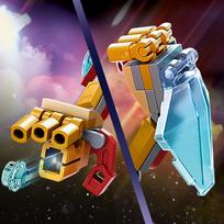 lego robotas - LEGO Marvel Geležinio žmogaus šarvai-robotas 76203, 131 vnt. - 3 nuotrauka