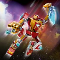 lego robotas - LEGO Marvel Geležinio žmogaus šarvai-robotas 76203, 131 vnt. - 4 nuotrauka