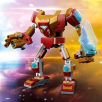 lego robotas - LEGO Marvel Geležinio žmogaus šarvai-robotas 76203, 131 vnt. - 5 nuotrauka
