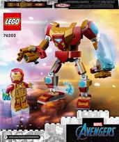 lego robotas - LEGO Marvel Geležinio žmogaus šarvai-robotas 76203, 131 vnt. - 6 nuotrauka