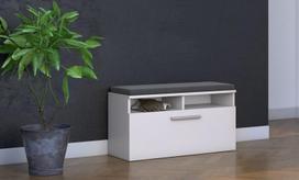 senukai lentynos batams - Batų spintelė Top E Shop Riva, balta, 850 mm x 350 mm x 460 mm - 3 nuotrauka