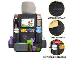 automobilio krepsys - Priedas autokėdutėms Zoogi Deluxe Backseat Organizer, juoda - 3 nuotrauka