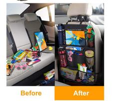 automobilio krepsys - Priedas autokėdutėms Zoogi Deluxe Backseat Organizer, juoda - 4 nuotrauka
