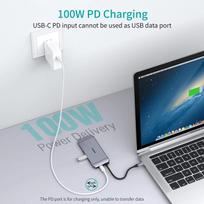 usb c ilgintuvas - Choetech HUB-M15 GRAY - 6 nuotrauka