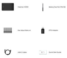 graphic tablet - Huion Inspiroy H420X (juoda) - 6 nuotrauka