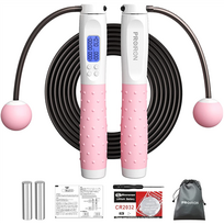 Pirkti Proiron Digital Jump Rope with Counter 300 cm White/ Pink - Photo 7