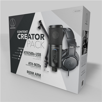 mikrofono stovas - Audio Technica Creator Pack | ATR2500x-US + ATH-M20x + mikrofono stovas - 10 nuotrauka