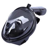 snorkeling mask - RoGer Full Dry Snorkeling Mask L/XL Black - 2 nuotrauka