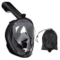 snorkeling mask - RoGer Full Dry Snorkeling Mask L/XL Black - 4 nuotrauka
