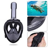 snorkeling mask - RoGer Full Dry Snorkeling Mask L/XL Black - 7 nuotrauka