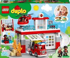 lego gaisrine - LEGO DUPLO Gaisrinė ir sraigtasparnis 10970 - 2 nuotrauka