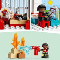 lego gaisrine - LEGO DUPLO Gaisrinė ir sraigtasparnis 10970 - 6 nuotrauka