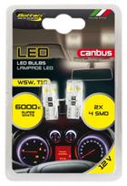 t10 lemputes - Bottari LED Canbus W5W T10 12V 2pcs 17878 - 2 nuotrauka