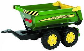 Žaislinis automobilis Rolly Toys John Deere Halfpipe Trailer 122165