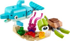 lego vezliukai - Konstruktorius LEGO Creator Delfinas ir vėžlys 31128 - 3 nuotrauka