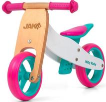 Balansinis dviratis Milly Mally 2in1 Jake Classic Candy, mėlynas/rudas/baltas/rožinis, 7"