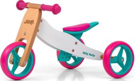 milli ride - Balansinis dviratis Milly Mally 2in1 Jake Classic Candy, mėlynas/rudas/baltas/rožinis, 7" - 2 nuotrauka