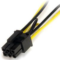 pci express kabelis - StarTech SATPCIEXADAP 9526899, juoda/geltona, 0.015 m - 2 nuotrauka