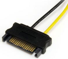 pci express kabelis - StarTech SATPCIEXADAP 9526899, juoda/geltona, 0.015 m - 3 nuotrauka