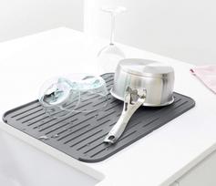 brabantia silikoninis padeklas - Silikoninis kilimėlis indams džiovinti Brabantia, 44x32 cm, Dark grey - 4 nuotrauka