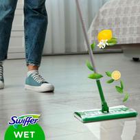 swiffer pigu lt - Swiffer Sweeper Starter Kit XXL: šluota, sausos servetėlės 8vnt ir šlapios servetėlės 3vnt - 10 nuotrauka
