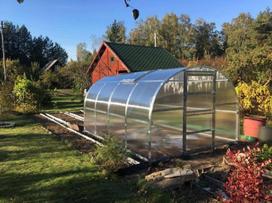 siltnamiai 3x8 - Šiltnamis BALTIC LT 8 metrų ilgio 24 m2 (3x8 m) su 4 mm polikarbonato danga - 7 nuotrauka