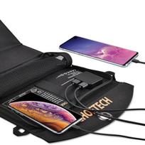 saules baterijos usb - Choetech Foldable Solar Charger SC001 (juodas) - 3 nuotrauka