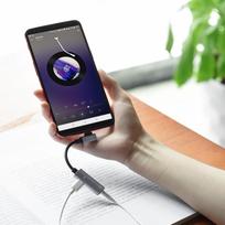 adapteris type c 3.5mm - Hoco LS19 USB-C - 3.5mm/USB-C, juoda, 0.09 m - 4 nuotrauka