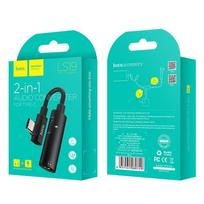 adapteris type c 3.5mm - Hoco LS19 USB-C - 3.5mm/USB-C, juoda, 0.09 m - 6 nuotrauka
